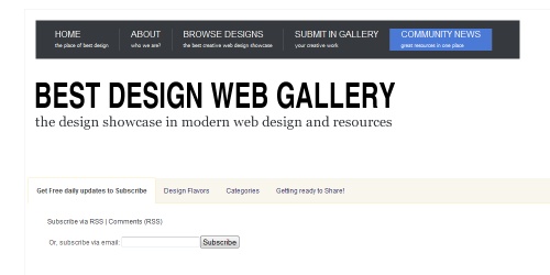 best design web gallery