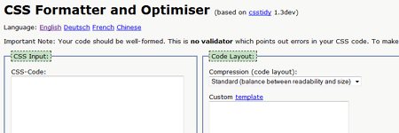 CSS Optimizer - Online Generator