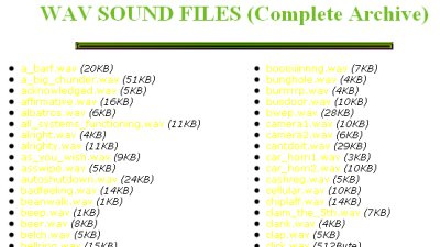 Wav Sound Files