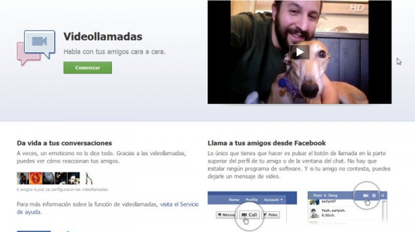 Facebook Videollamadas 2