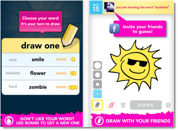 Draw Something: Rede Social para adivinhar desenhos