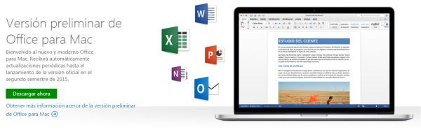 La versión previa de Office 2016 para Mac ya se puede descargar