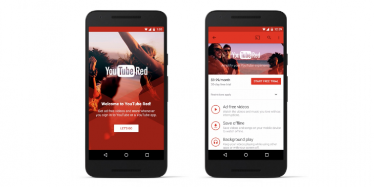Youtube Red, el servicio de suscripción premium de Google