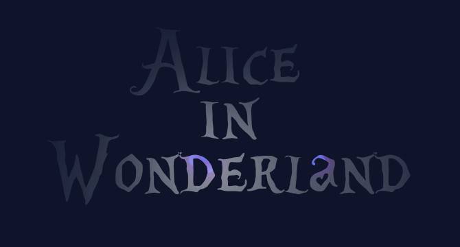 Alice in Wonderland: Asombroso Effecto De Textos