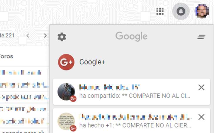 Google eliminará el widget de notificaciones de Google+ de todos sus sitios web