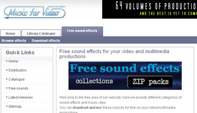 Free Sound Effects Collections