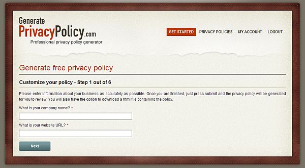 GeneratePrivacyPolicy, las de privacidad para nuestros web