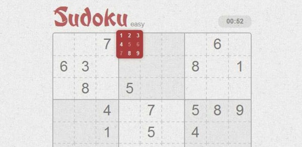 Sudokubum Un juego de Sudoku hecho en HTML5