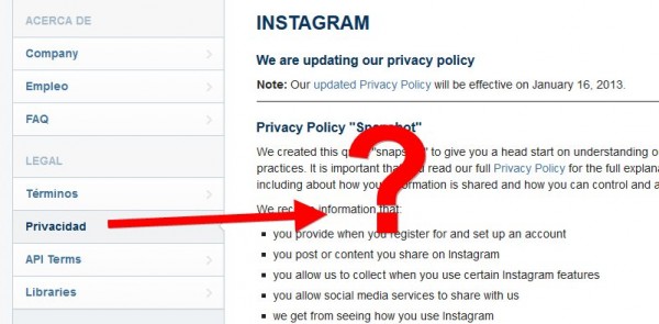 privacidad Instagram