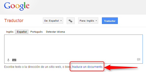 Reafirmar gemelo Detectar Cómo traducir documentos enteros con el Traductor de Google