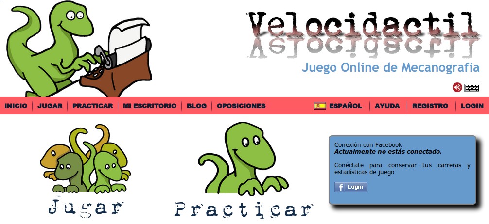 velocidactil – Un juego online para practicar Mecanografía