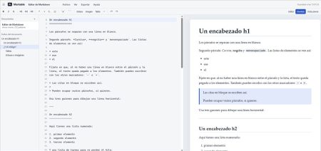 Editor online markdown
