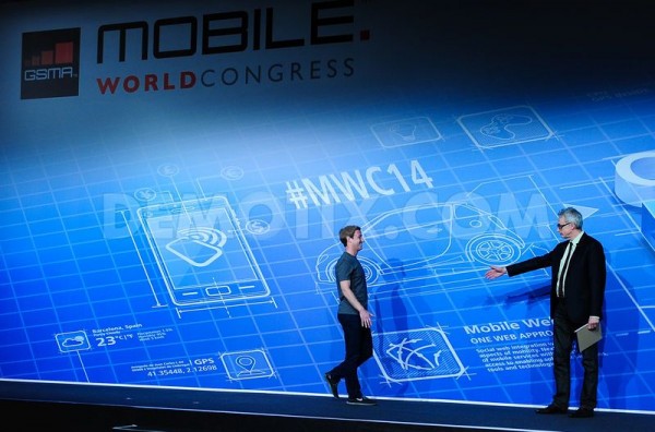 Mark Zuckerberg en el Mobile World Congress 2014