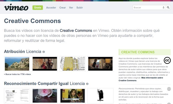 Vimeo Creative Commons