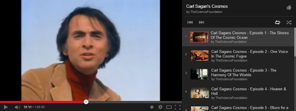 La Serie Completa De Cosmos, De Carl Sagan, En Youtube