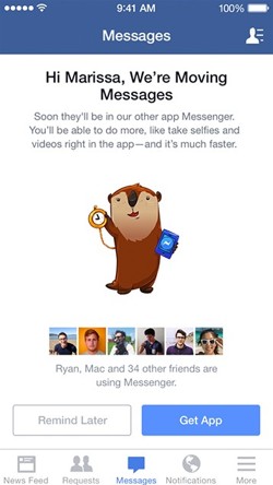 facebook messenger aviso eliminacion chat