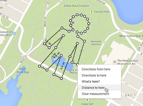 Actriz Meditativo sobre Google Maps ahora permite medir la distancia entre dos puntos