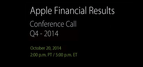 conferencia datos financieros apple