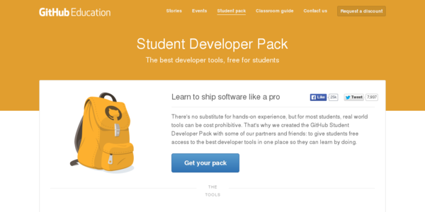 El completo paquete de herramientas para estudiantes de GitHub