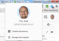 Selector de perfiles de Chrome