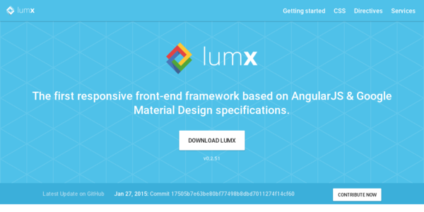 LumX: Un Framework Responsivo, Basado En AngularJS Y El Diseño Material De Google