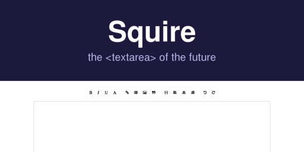 Squire: El Textarea Del Futuro