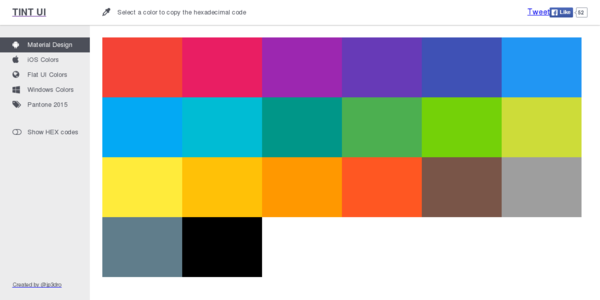Tint UI: Paletas De Colores Para Toda Clase De Proyectos
