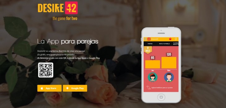 Nuevo desire42, la app de juegos para parejas, permite que la comunidad  envíe retos