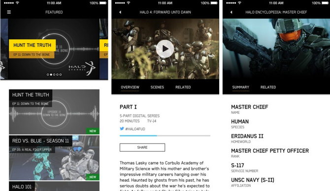 Halo Channel iOS y Android