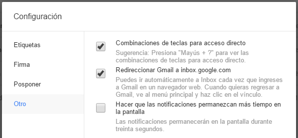 redireccionar gmail inbox