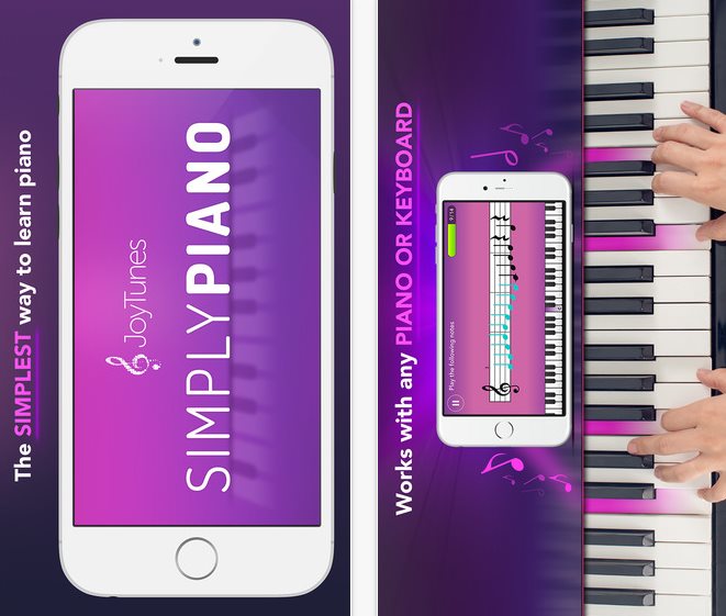 Arrepentimiento superávit Café Simply Piano, para aprender a tocar el teclado desde iPhone