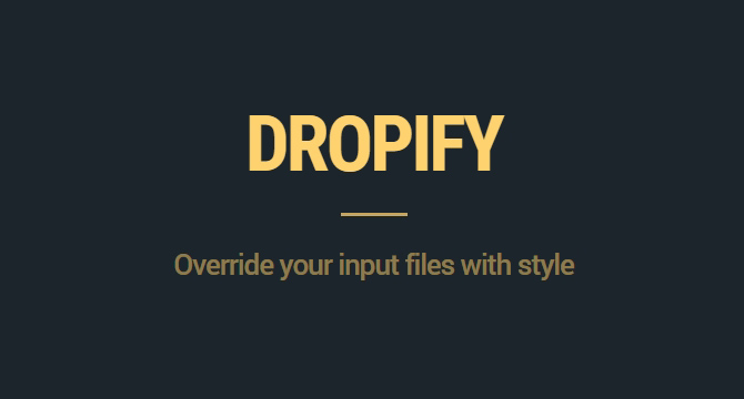 Dropify: Removedor Estilizado De Archivos a Punto De Ser Cargados