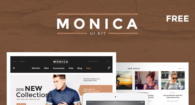 Monica: Plantilla Web En PSD Para Sitios De ECommerce