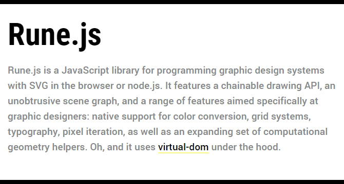 Rune.js: Libreria De JavaScript Para Graficacion SVG