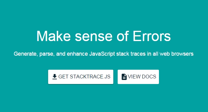 StackTrace.JS: Framework De JavaScript Para Manejo De Stack Traces