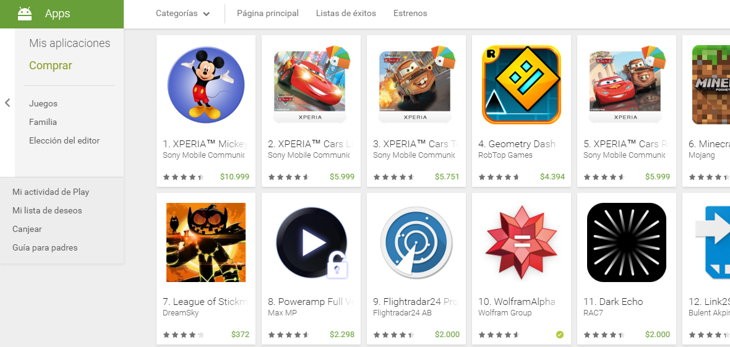 apps de pago google play