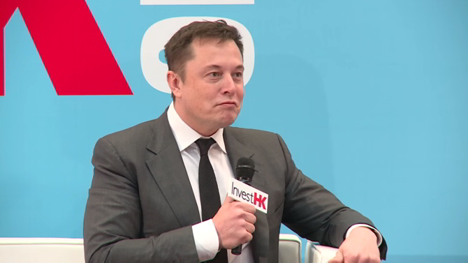 Elon Musk en el StartmeupHK Festival de Hong Kong
