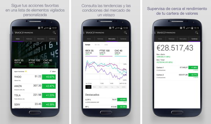 yahoo finance finanzas app