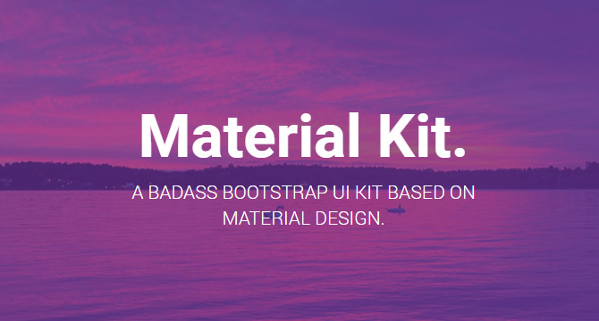 Kit De Interfaz Bootstrap En Material Design