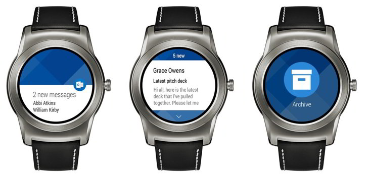 outlook android wear