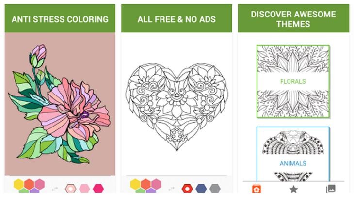 4 apps Android de coloreado de dibujos para adultos