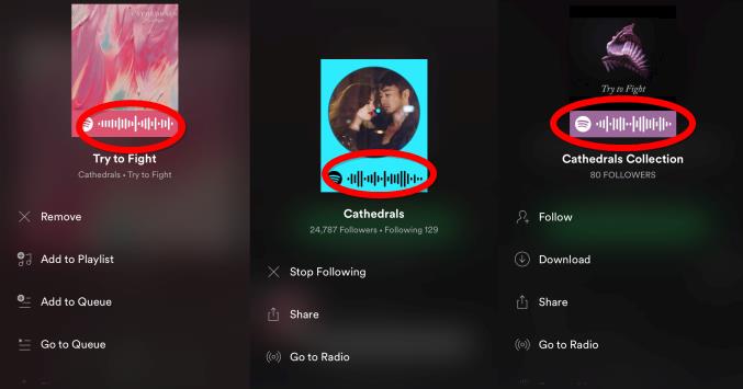 Spotify presenta códigos que escanear y compartir para escuchar canciones específicas