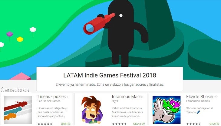 Ganadores del LATAM Indie Games Festival 2018