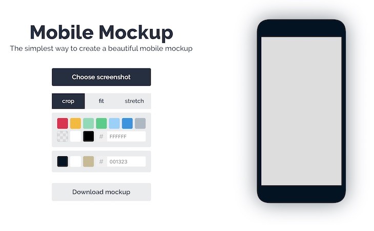 Mobile Mockup Maker, una sencilla herramienta para crear mockups en 