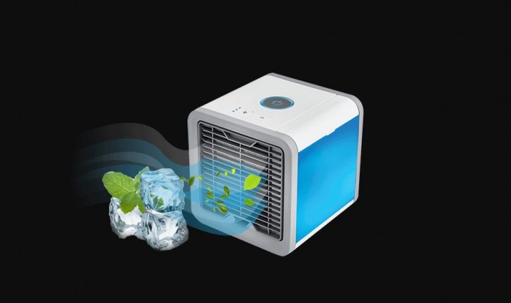Mini Acondicionador De Agua Fría Del Ventilador Enfriador de Aire Portátil USB Viaje Hogar Oficina de hielo 