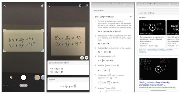 Math Solver, entre las nuevas caracterí­sticas de Bing