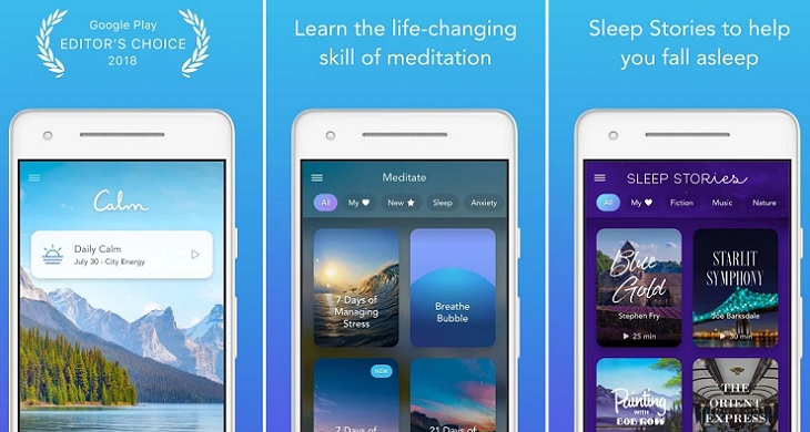 Calm app liberar estrés en Android