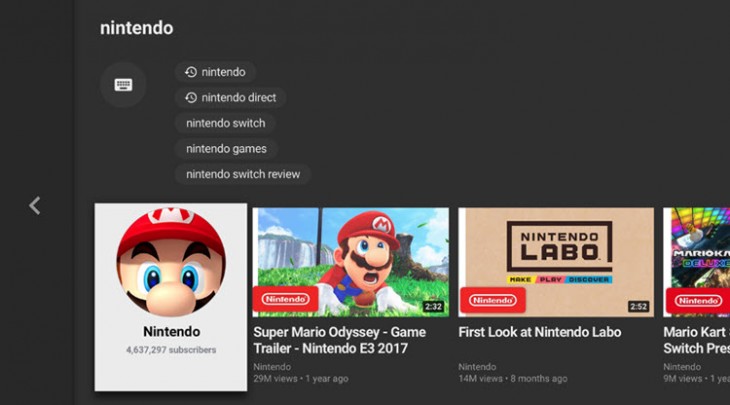 YouTube Nintendo Swirch