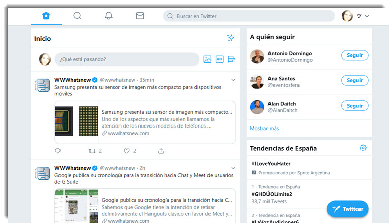 twitter web version