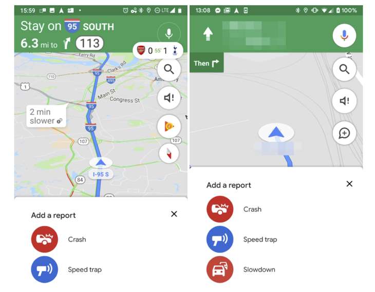 Desaceleración-GoogleMaps